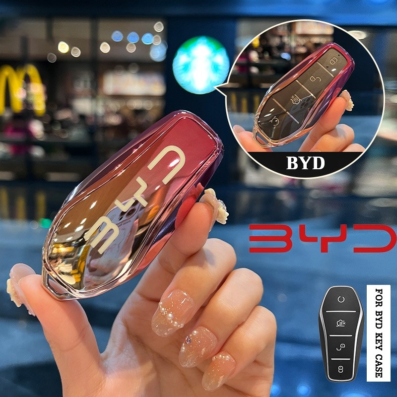 BYD Atto 3 / Dolphin / Seal / sealion 7 / Dolphin mini / Shark / M6 Xe cao cấp mới TPU Remote Key Co
