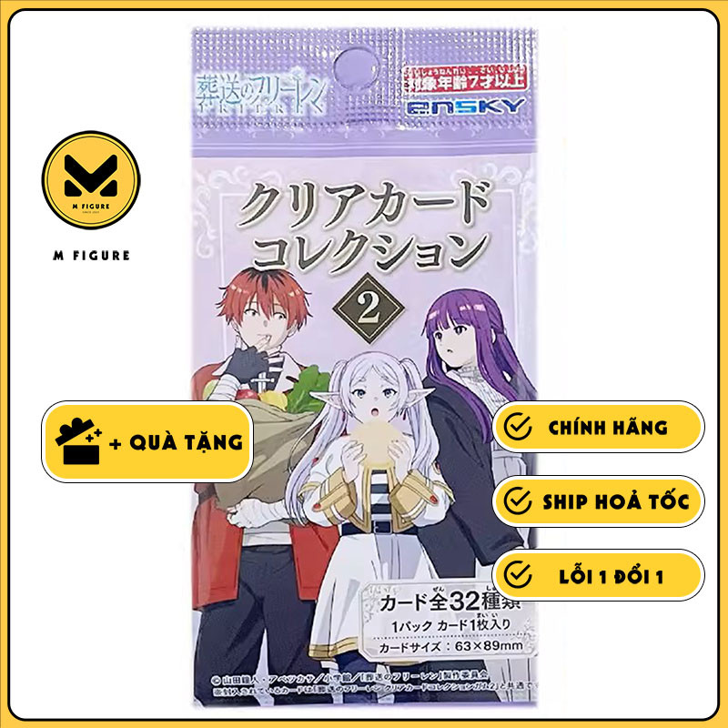 THẺ BÀI Frieren Beyond Journey's End - Clear Card Collection Vol.2 (Ensky) PACK CARD CHÍNH HÃNG