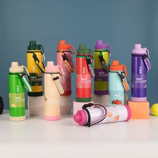 [1000ml] Bình nước uống bằng thép không gỉ cách nhiệt chân không, bình giữ nhiệt, bình nước thể thao dung tích lớn