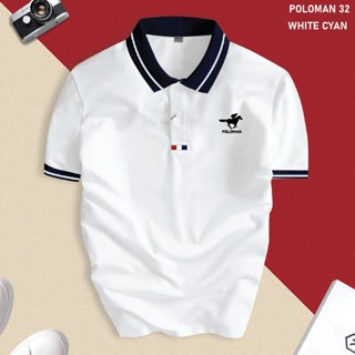  Áo Thun Polo Nam Basic POLOMAN Cổ Bẻ Chất Liệu CVC Cá Sấu Cao Cấp Chuẩn Form Thanh Lịch 