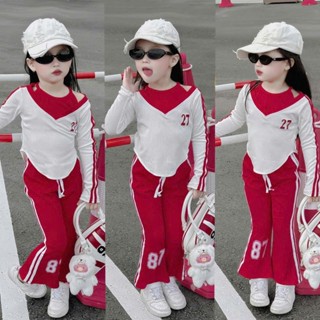   10kg-30kg   bộ quần áo số 27 cho bé hottrend HDM 2 màu đỏ đen 