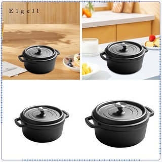  Gang Hà Lan Lò Nướng Chắc Chắn Nồi Nồi Nồi Skillet Có Nắp Tay Cầm Đôi Để Nướng Bếp Cắm Trại Bánh Mì Quà Tặng 