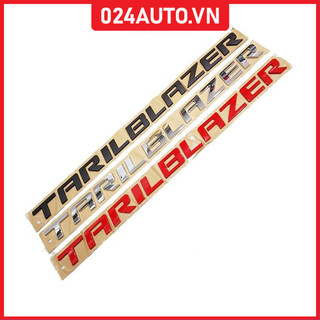 Tem dán capo, logo chữ nổi dán Capo 3D cho các loại xe màu bạc/đỏ -Trailblazer tiện lợi