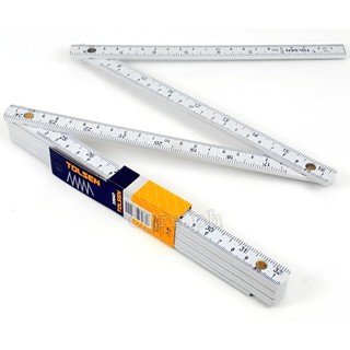 Thước xếp 2 mét Folding Ruler TOLSEN 35047, thước gấp kiến trúc sư phổ biến, thước xếp nhựa