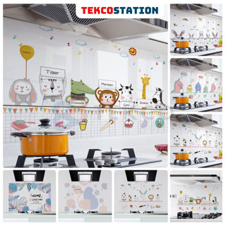 Decal Dán Bếp Mẫu Hoạt Hình Khổ 60cm - Miếng Giấy Dán Tường Nhà Bếp Cách Nhiệt Chống Dầu Mỡ, Chống Thấm