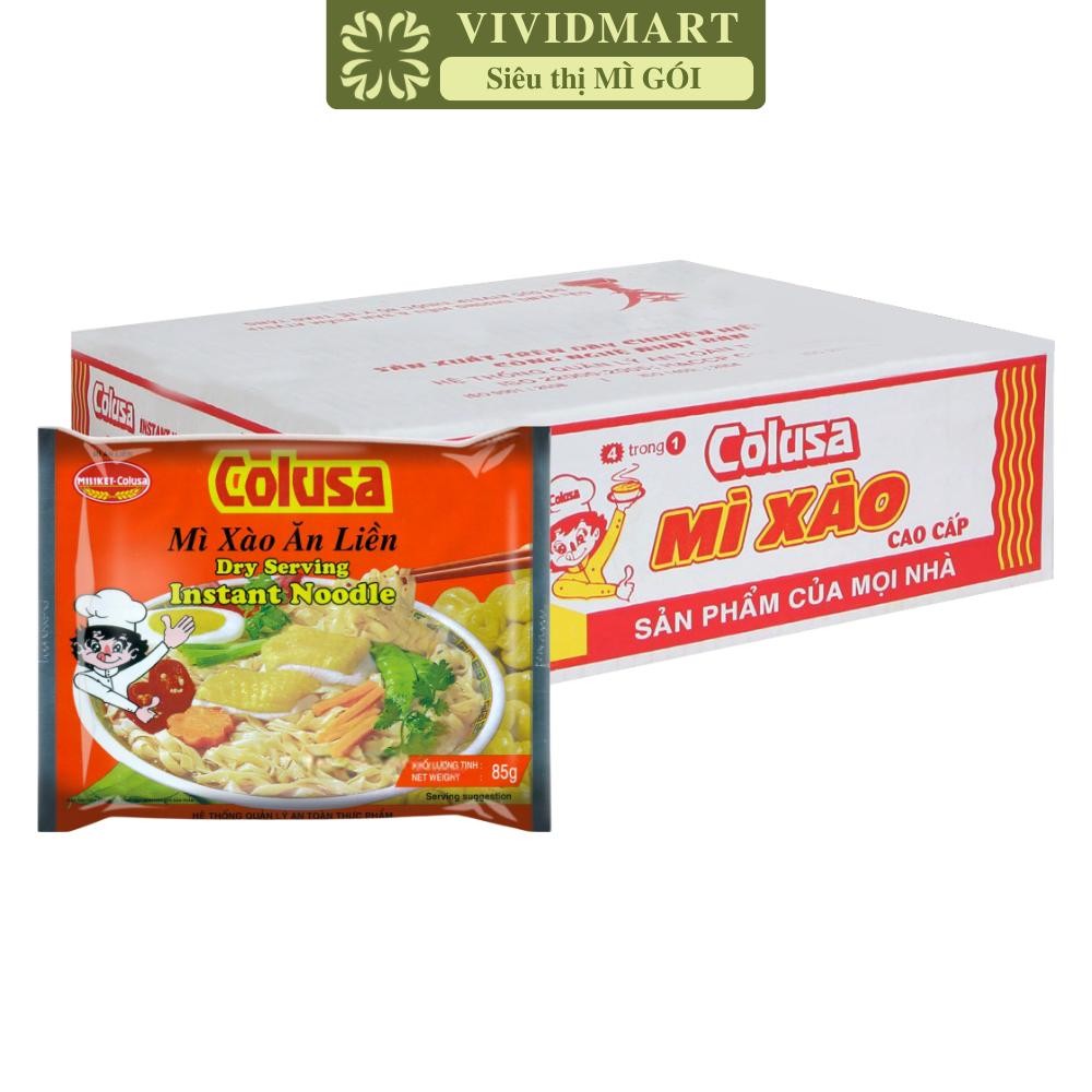 [THÙNG 30 GÓI] - COLUSA - Mì xào ăn liền Colusa, Mì xào Colusa, Mì xào ăn liền Miliket, Mì xào cao c
