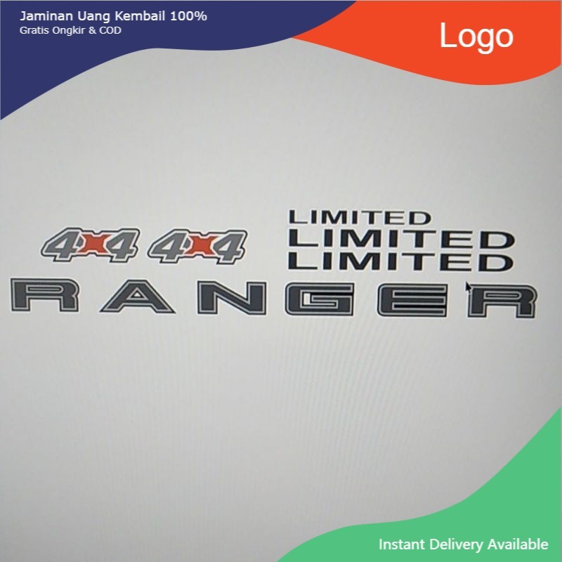 [ HOT ] trọn bộ tem dán xe ranger đời mới ,tem ranger limited,tem ranger 2020,tem dán 4x4 MỚI [ KHÔN