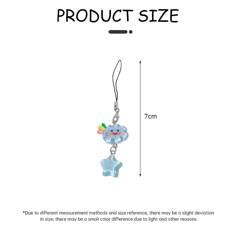 lichee1🌷Dây Đeo Điện Thoại Màu Kẹo Ngọt Hình Đám Mây Ngôi Sao Đám Mây Hoạt Hình Đáng Yêu Cho Nữ | BigBuy360 - bigbuy360.vn