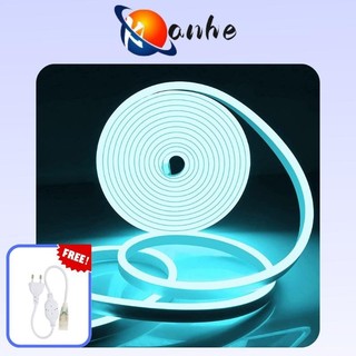  220V LED Neon với phích cắm điện Phòng khách trần trang trí không thấm nước ngoài trời thực vật trang trí 