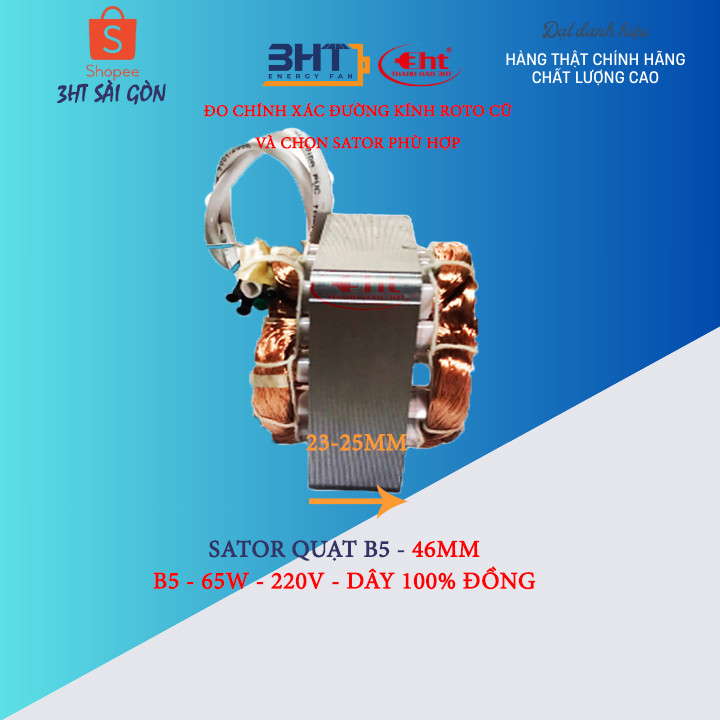 STATOR B5 QUẠT ĐIỆN 220v - DÂY ĐỒNG 100%