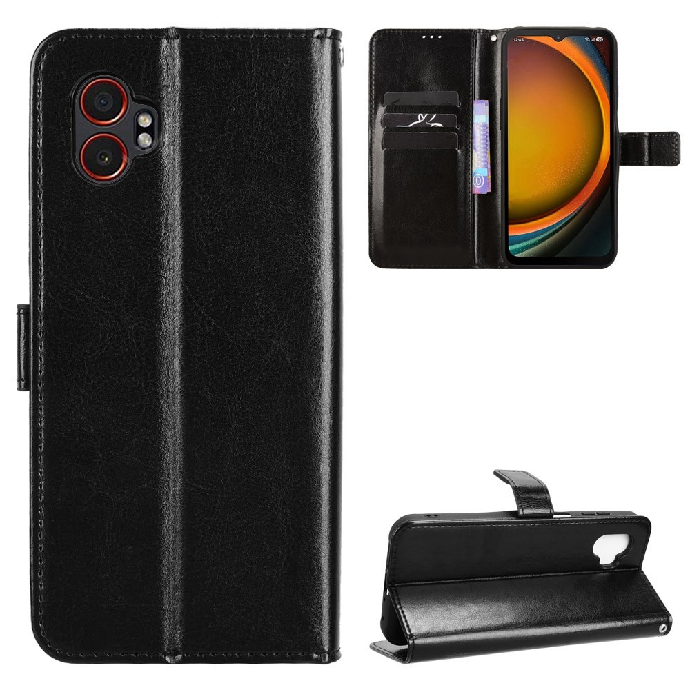 Ốp Da PU Crazy Horse Sang Trọng Cho Samsung Galaxy Xcover7 Pro 5G Flip Cover Cho Galaxy Xcover 7 Pro