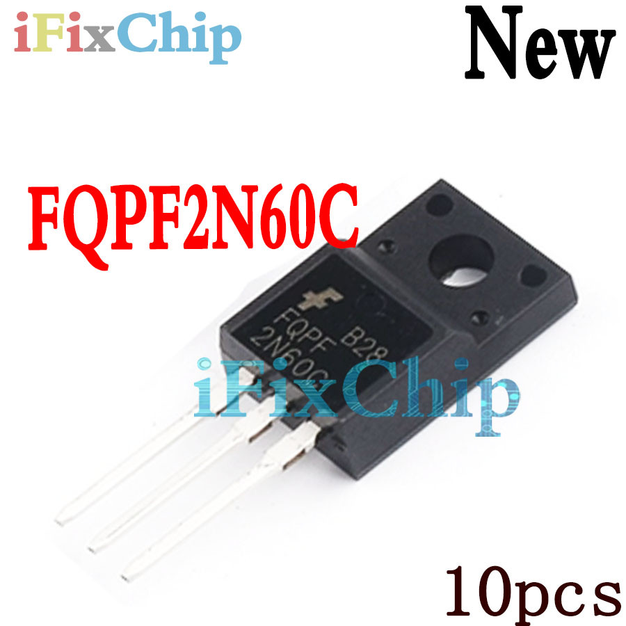 10 chiếc FQPF2N60C 2N60C TO-220F Thương hiệu mới
