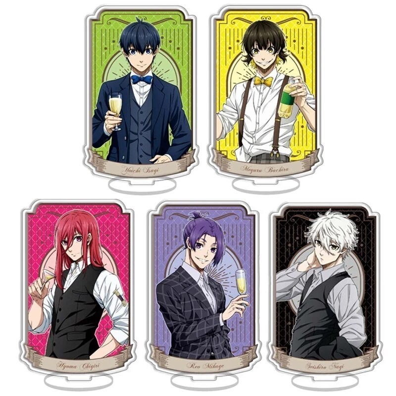 Mô hình Standee Blue Lock Isagi Nagi Meguru Chigiri Reo Sae Itoshi Rin Baro 25 Phụ kiện trang trí để