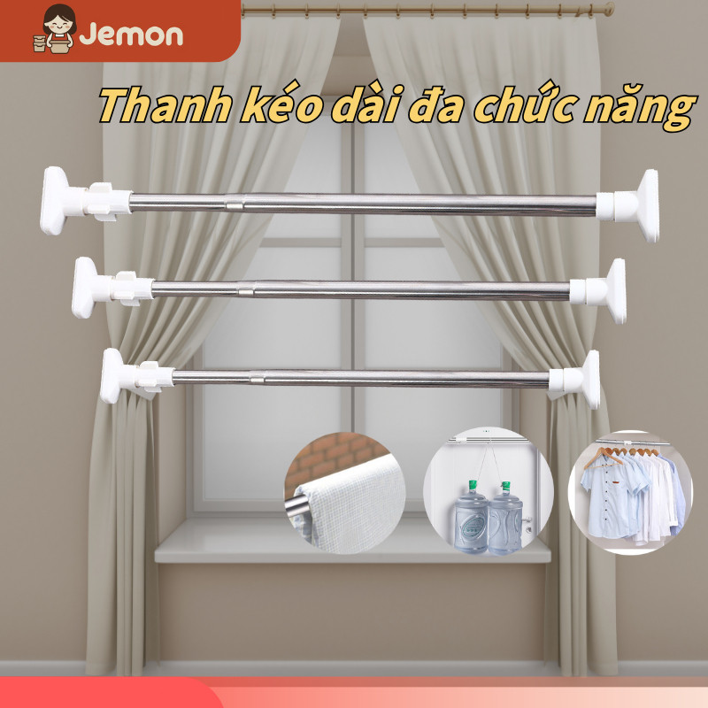 thanh treo quần áo không cần khoan Gắn Tường đa năng thanh treo rèm Thích hợp cho phòng tắm xào đồ treo quần áo