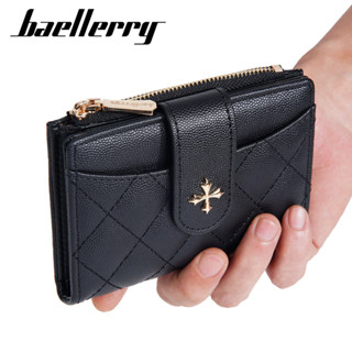 Baellerry thời trang cỏ bốn lá chăn bông nhiều thẻ dây kéo ví tiền xu khóa 20% ví giảm giá ví nữ ví ngắn