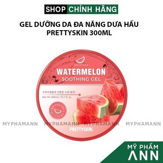 Gel Dưỡng Ẩm Prettyskin Đa Năng Dưa Hấu Chính Hãng 300ml - Gel Dưỡng Da Hàn Quốc