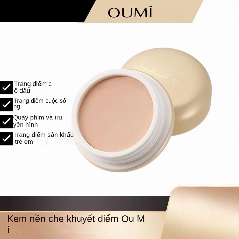 Kem nền OUMI Ou Mystery Foundation Kem nền che khuyết điểm Kem nền giữ ẩm Kem nền trang điểm Natural