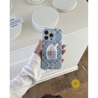 Case For iPhone 14 Pro Max [Grid Pop Grip House Plush] Phone Case For iPhone 16 Pro Max 15 14 Pro Max 13 12  Aesthetic Ins Newest Fashion Korean Style Retro Classic Cute Cartoon Couple Shockproof Protective TPU Cover Shell