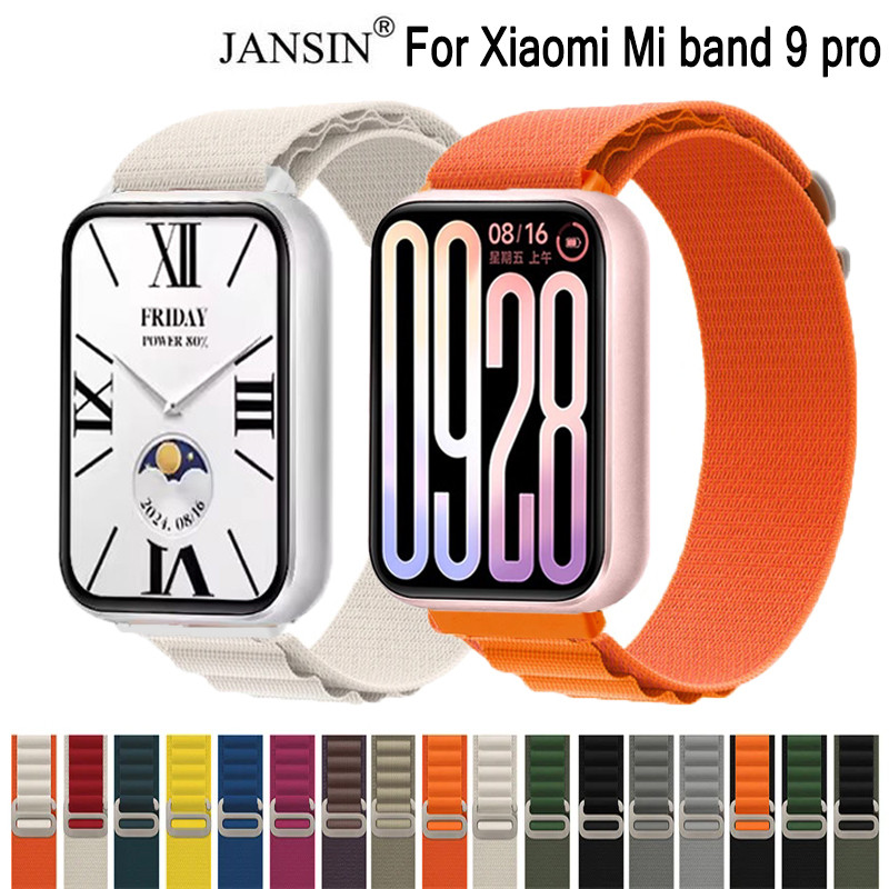 Alpine Vòng Dây Đeo Cho Xiaomi Mi band 9 pro Nylon band Nam Nữ Thể Thao Dây Đeo Tay Cho Xiaomi Smart