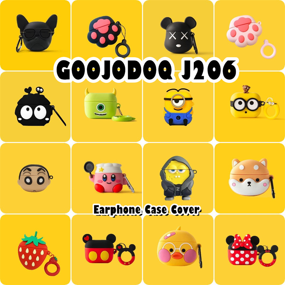 GOOJODOQ [Imamura] Dành cho Ốp lưng GOOOJDOQ J206 Vỏ tai nghe silicon mềm hoạt hình sáng tạo Vỏ NO.1