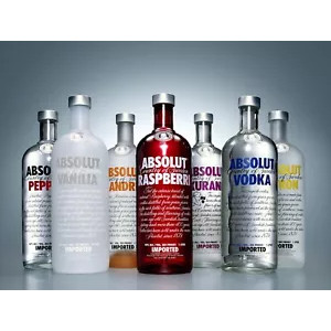 Absolut Vodka Retro Dấu hiệu kim loại / Mảng bám tường Vintage / Thanh 20 * 30cm
