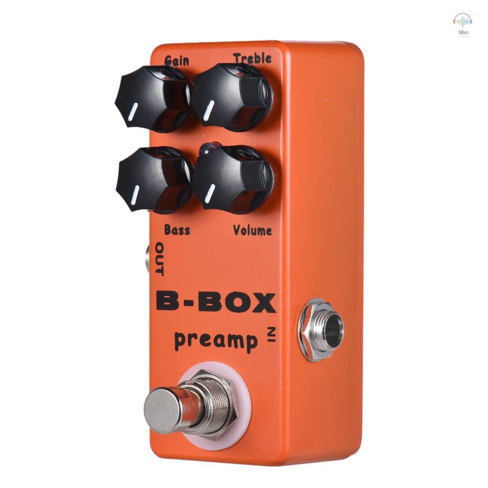 Moskyaudio B-Box Đàn Guitar Điện Preamp Overdrive Effect Pedal Full Metal Shell True Bypass