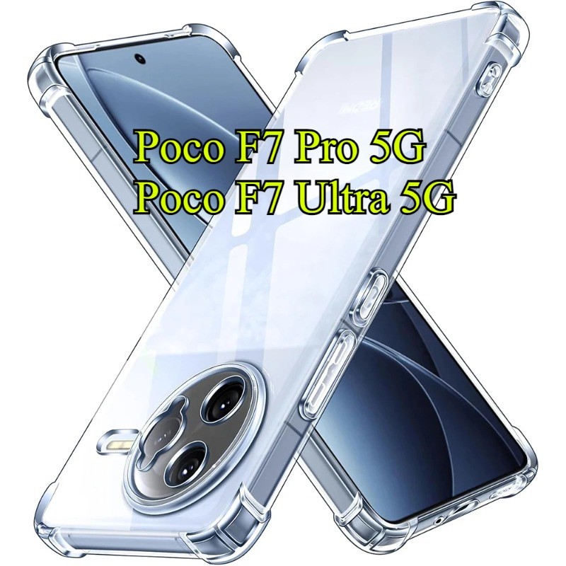 Ốp lưng chống sốc trong suốt Poco F7 Pro 2025 cho Poco F7 Ultra F7Pro F7Ultra PocoF7 Pro Ultra 4G 5G
