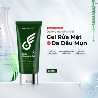  Sữa rửa mặt dạng gel DAILY EFFECT làm sạch bụi bẩn dầu nhờn cho da 120ml 