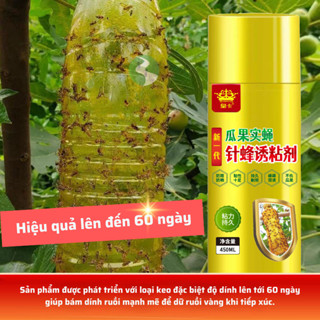 Chai keo xịt bẫy ruồi vàng, thu hút côn trùng lynlynshop - Chai 450ml và 260ml