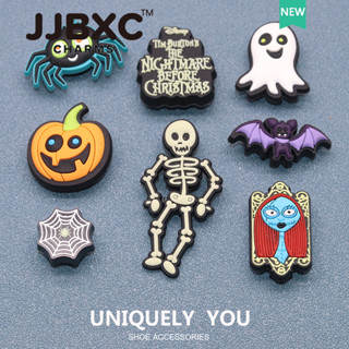 JJBXC Charm phụ kiện giày cross Khóa Trang Trí Hoạt Hình Halloween Ma DIY Thời Trang Sticker Dép Cross