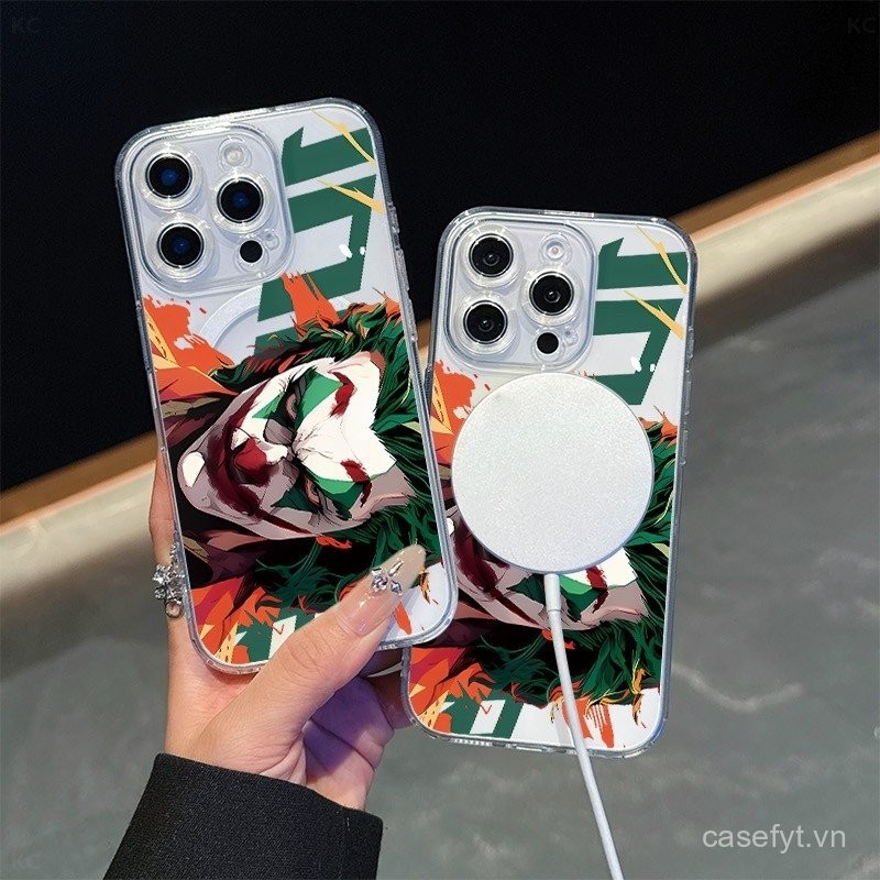 Ốp điện thoại từ tính hình chú hề anime châu Âu và Mỹ tương thích với iPhone 11 Pro Max 12 Pro 13 Pr