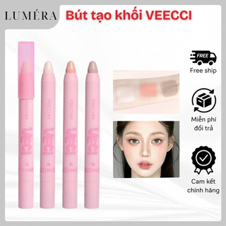  Bút Tạo Khối VEECCI Highlight Hai Đầu Kèm Bàn Chải Bắt Sáng Má Hồng Che Khuyết Điểm Làm Sáng Khuôn Mặt 2.2g 