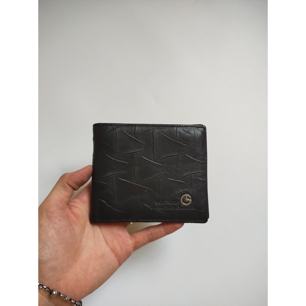 Ví bóp nam da thật VD230 nam/nữ secondhand wallet vintage Đồ Si Bon