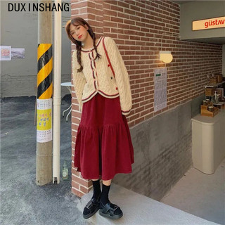 Ella Store Chân váy chân váy dài Dễ thương thời trang Comfortable Casual WSQ24A10CL 44Z241027