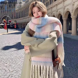 Zhen Mùa Đông Mới Giả Khăn Cashmere Nữ Maill Cao Cấp Phong Cách Hàn Quốc Ấm Áp Retro Thời Trang Đa Năng Dày Khăn Choàng VN