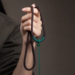 Tự Làm Xoay Nút Dệt Tay Đậm Mặt Dây Chuyền Dây Mặt Dây Chuyền Dây Nam Nữ Cố Định Chui Đầu Vòng Cổ Dây