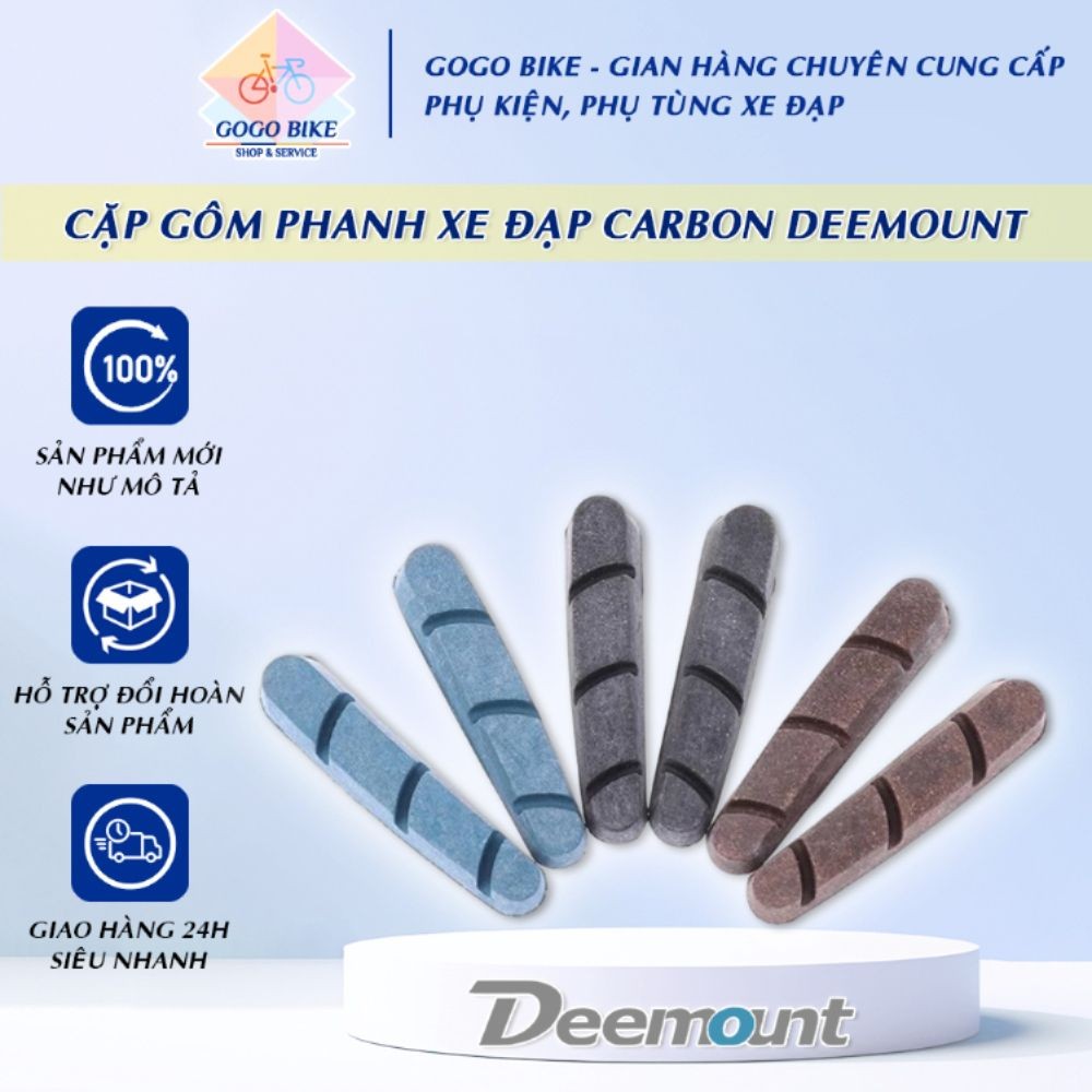 [GoGo Bike] Cặp gôm phanh xe đạp road Carbon DEEMOUNT - 2 gôm phanh