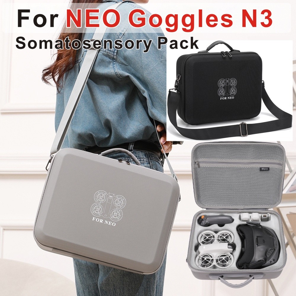 Tương thích với DJI NEO Goggles N3 Túi lưu trữ cảm giác Somatosensory, Hộp đựng túi đeo vai di động 
