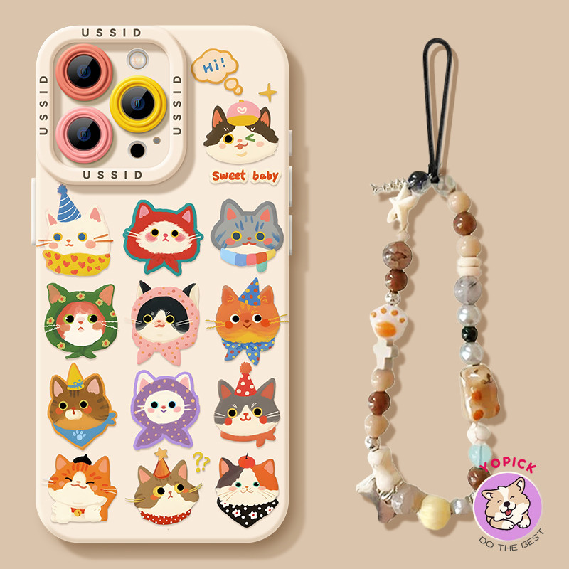 Costumed kitten Phone case for IPhone17 16 15 11 12 13 14 Pro Max 7Plus 16 8 15 PlusS Max XR X  soft