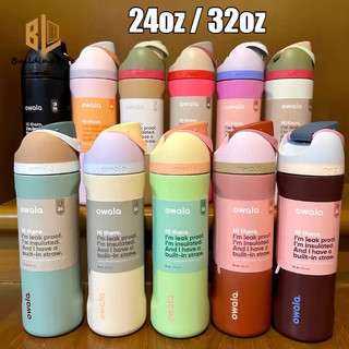  24Oz 32Oz Origina Owala FreeSp Chai nước bằng thép không gỉ cách nhiệt cầm tay Cốc hút hai lớp Cốc hút chân không Bình giữ nhiệt Bình nước 
