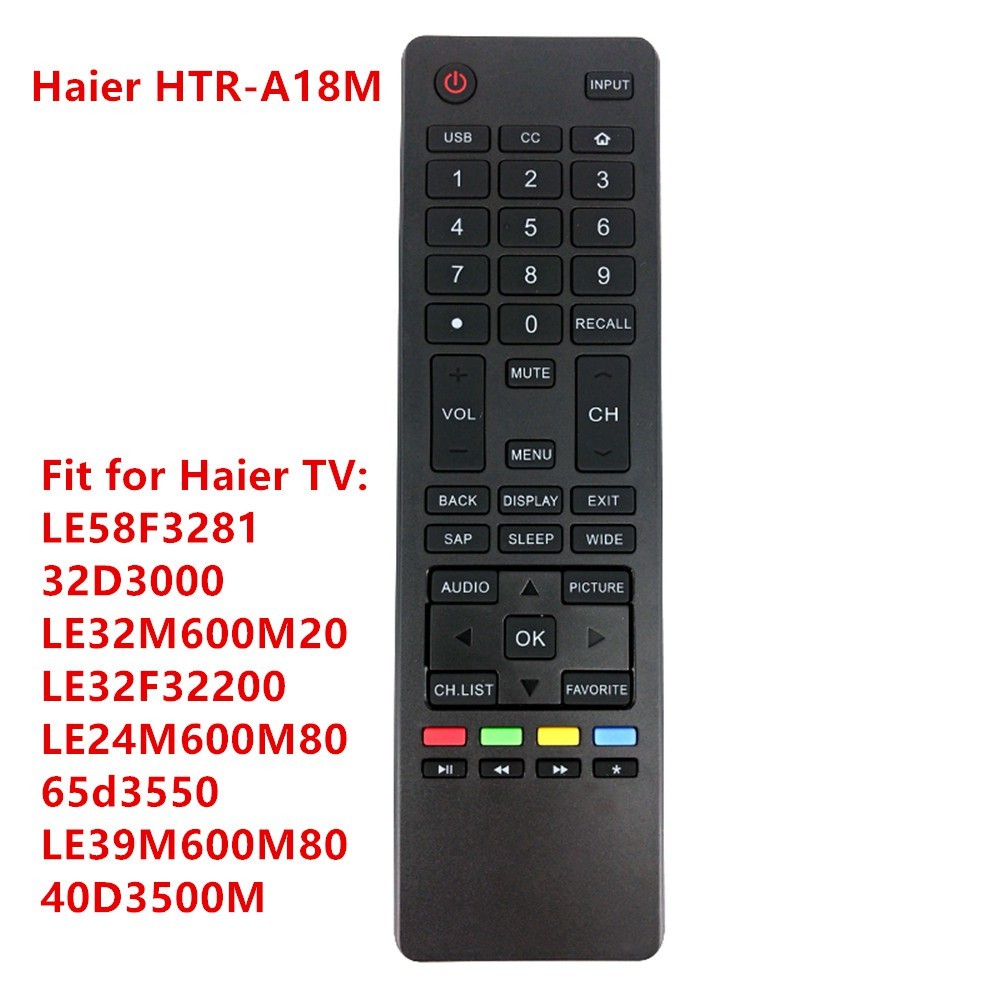 Điều khiển từ xa TV thông minh Haier HTR-A18M cho TV LED Haier LE58F3281 32D3000 LE32M600M20 LE32F32