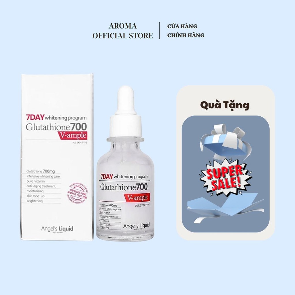 Serum Dưỡng Trắng Da, Cấp Ẩm Đa Tầng Angel's Liquid Glutathione 700mg