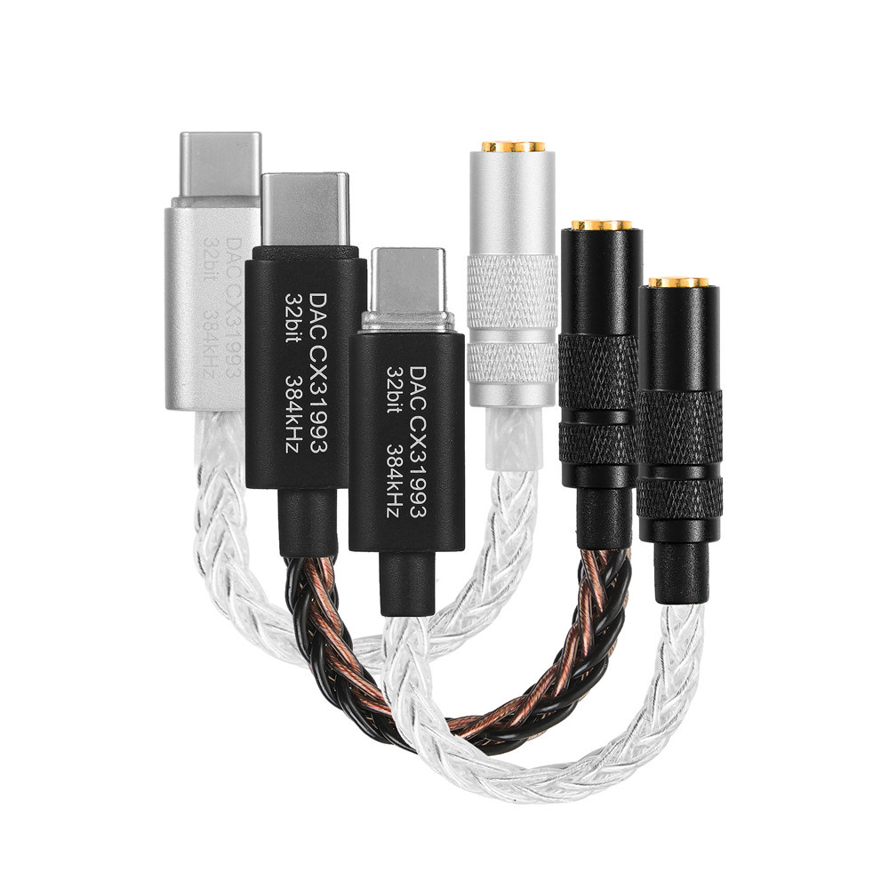 Conexant CX31993 HIFI USB Type-C Tai nghe DAC Amp Đầu ra 3,5mm USB-C Bộ chuyển đổi điện thoại di độn