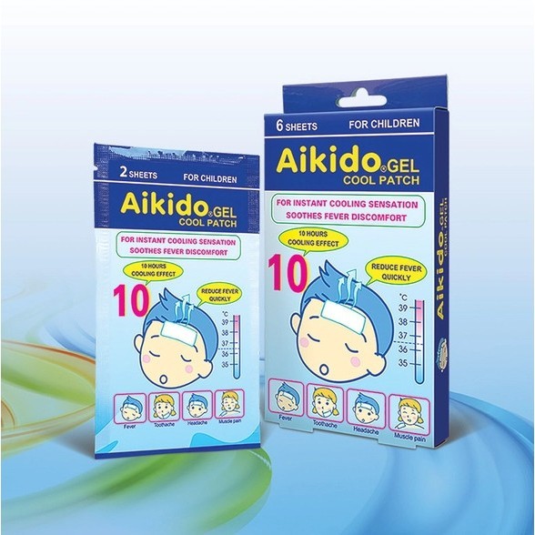 [Hộp 6 miếng] MIẾNG DÁN HẠ SỐT AIKIDO