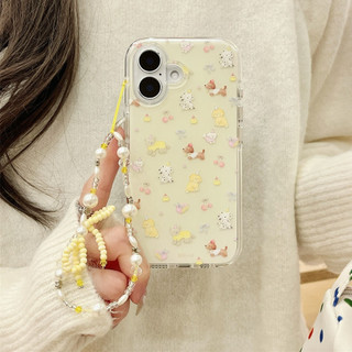 Dành Cho iphone case 16 Pro Max 15 Pro Max 14 Pro Max 13 Pro Max Hai Mặt IMD Viền Tròn 360 Túi Khí Hoạt Hình Vỏ Điện Thoại