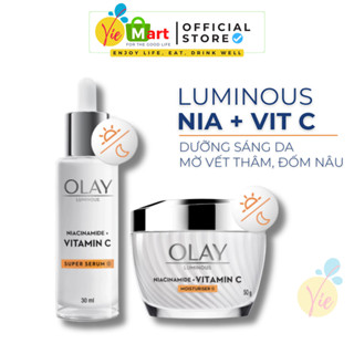 [COMBO] OLAY Luminous Niacinamide + Vitamin C - Kem Dưỡng Ẩm & Tinh Chất Hỗ Trợ Mờ Vết Thâm, Đốm Nâu