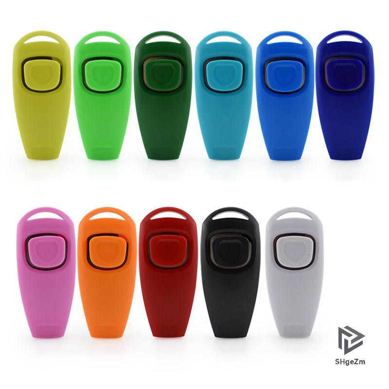 [Shgezm] Thú cưng đa chức năng 2 trong 1 Clicker Còi chó huấn luyện viên Clicker có móc khóa Pet Pup