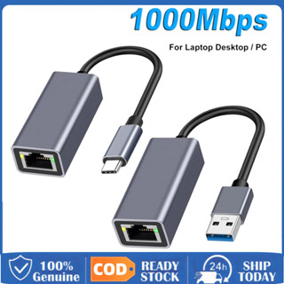 [Bán chạy]1000mbps Ethernet Adapter USB 3.0 Loại C Sang RJ45 Card Mạng Cho MacBook PC Windows XP 7 8 10 USB Lan Internet