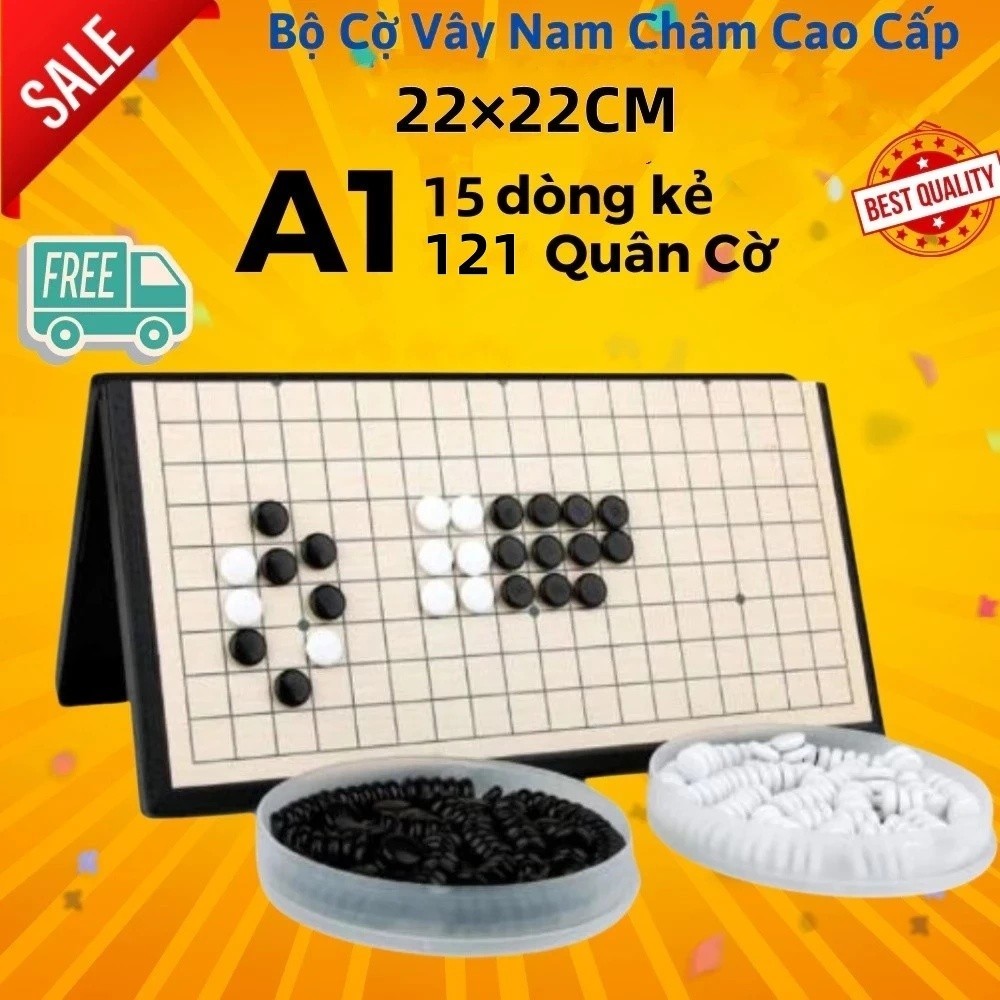 [Chính Hãng] Bộ cờ vây nam châm cao cấp, kiêm cờ ca-rô chính hãng - EN888