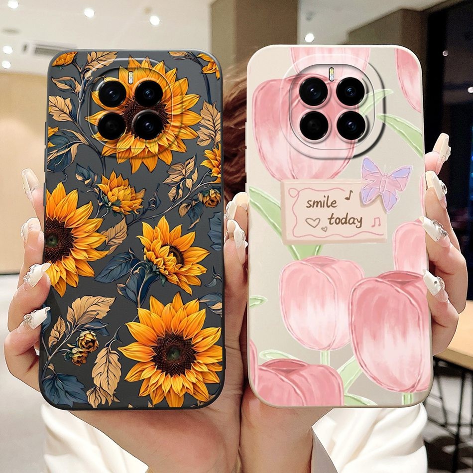 Dành Cho Honor Magic 7 7Pro Vỏ Bướm Hướng Dương Hoa Tulip Đẹp Honor Magic 7 Pro Magic7 Vỏ Điện Thoại